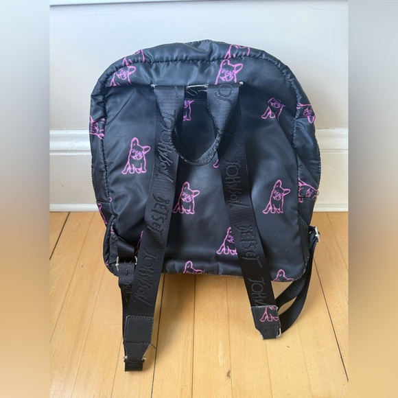 Betsey Johnson | Black & Pink Frenchie Backpack | Cute & Quirky - Picture 4 of 6